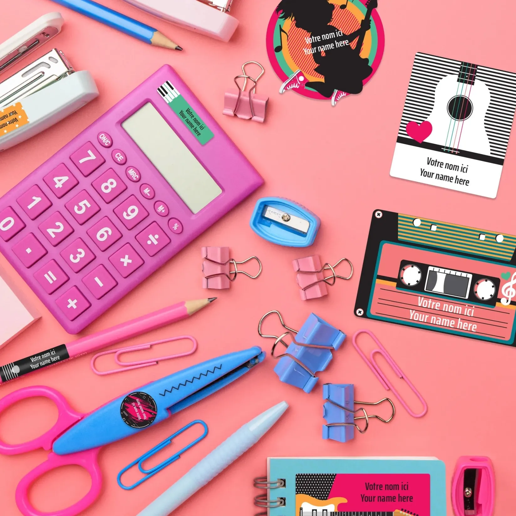 New Essential Name Labels – Music Kids Personalized Name Labels|Personalized Name Labels