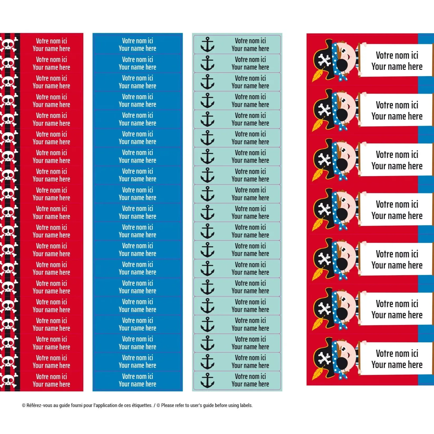 Personalized Name Labels|Personalized Name Labels>Clement - Impressions Essential Name Labels - Pirates