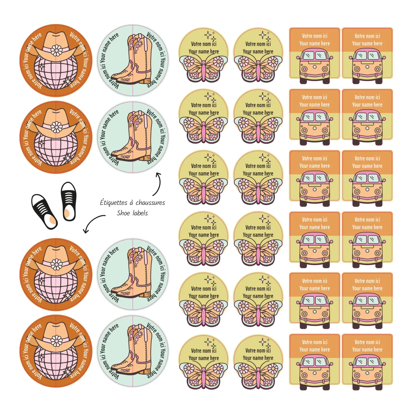 Personalized Name Labels|Personalized Name Labels>Clement - Impressions Essential Name Labels - Rodeo