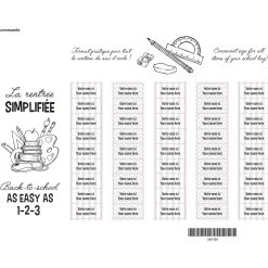 Personalized Name Labels|Personalized Name Labels>Clement - Impressions Essential Name Labels – School grey