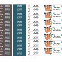 Clearance Essential Name Labels - Sloth Kids Personalized Name Labels|Personalized Name Labels