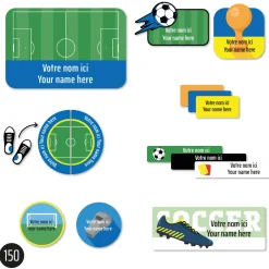 Personalized Name Labels|Personalized Name Labels>Clement - Impressions Essential Name Labels – Soccer