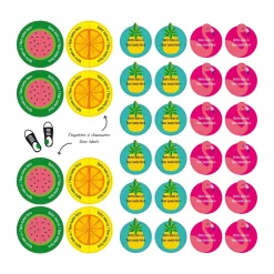 Sale Essential Name Labels - Tropical Kids Personalized Name Labels|Personalized Name Labels