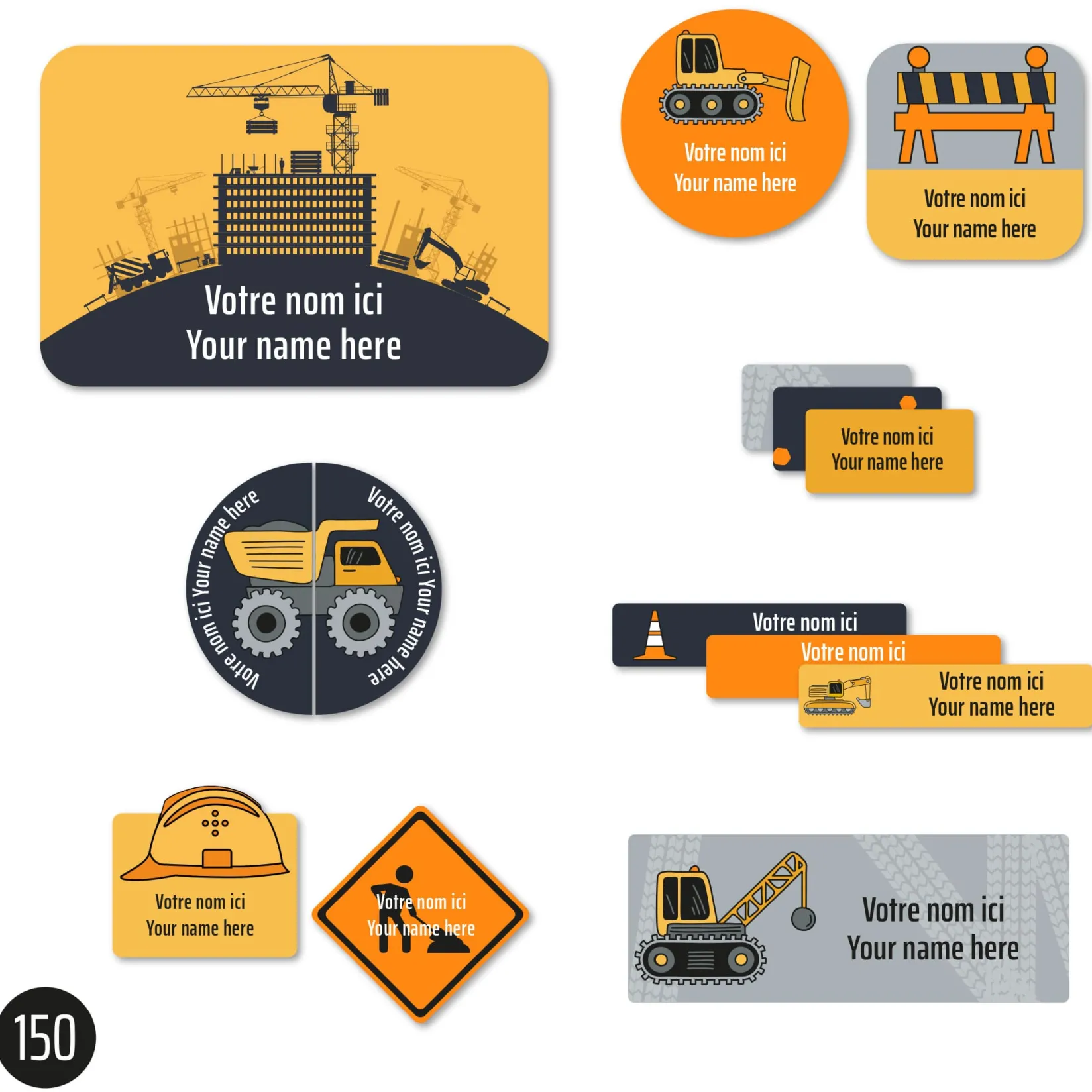 Personalized Name Labels|Personalized Name Labels>Clement - Impressions Essential Name Labels - Trucks