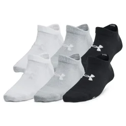 Socks|Underwear & Socks>Under Armour Essential No Show (6) 7-14y Black