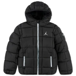 Outerwear|Coats & Jackets>Jordan Essential Puffer Jacket 8-18 Black