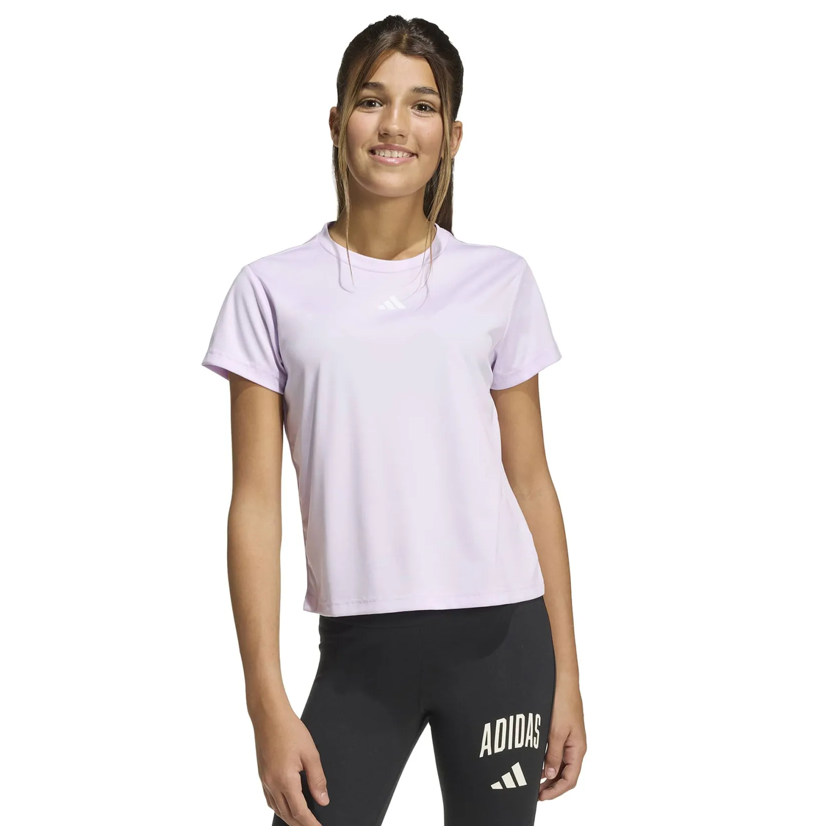 Sportswear|Tops>Adidas Essential Tee 8-16y Lilac