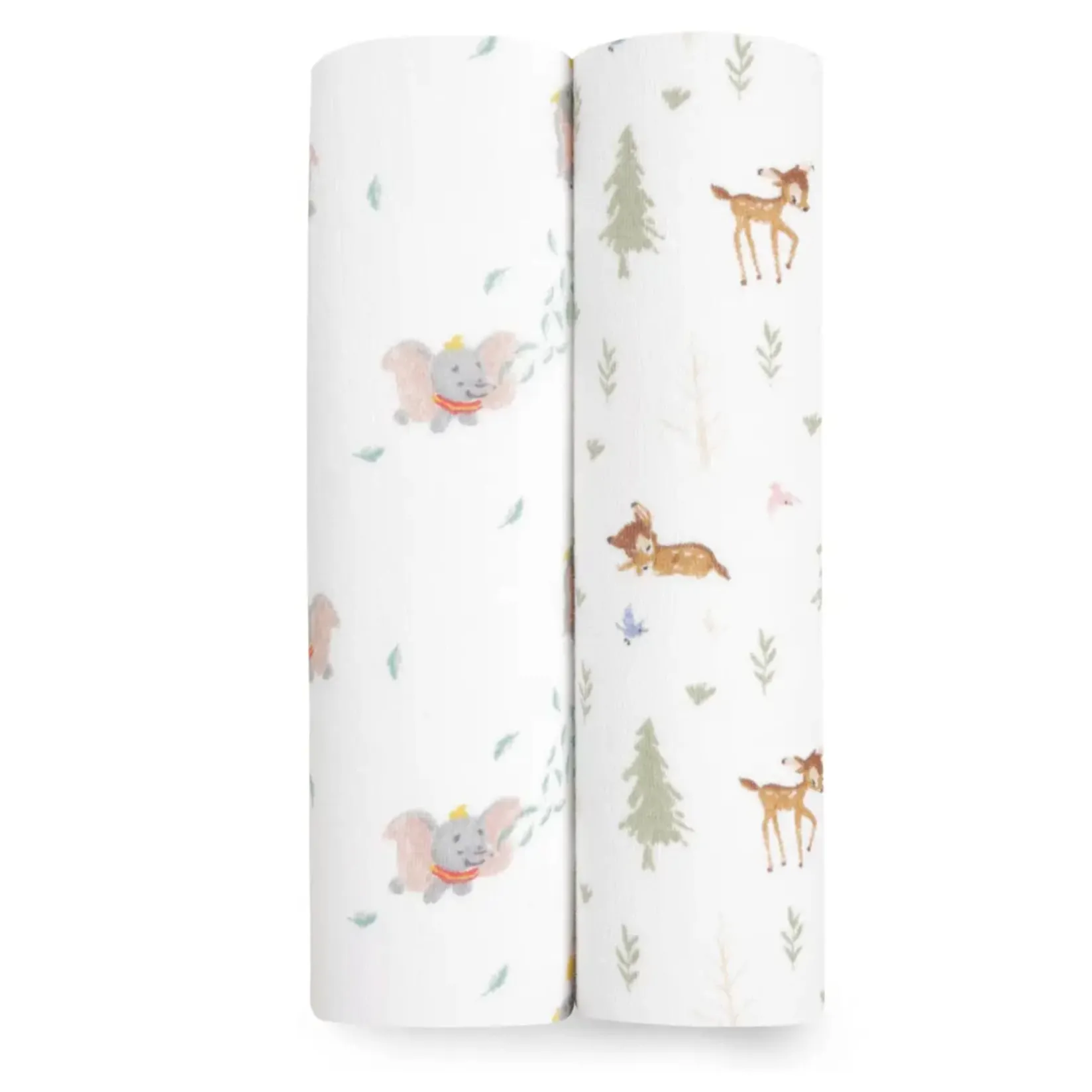 Blankets|Blankets>Aden + Anais Essentials Cotton Muslin Swaddles 2 Pack - Disney™ Bambi / Dumbo