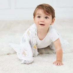 Hot Essentials Cotton Muslin Swaddles 2 Pack - Disney™ (4) Winnie and Friends Kids Blankets|Blankets