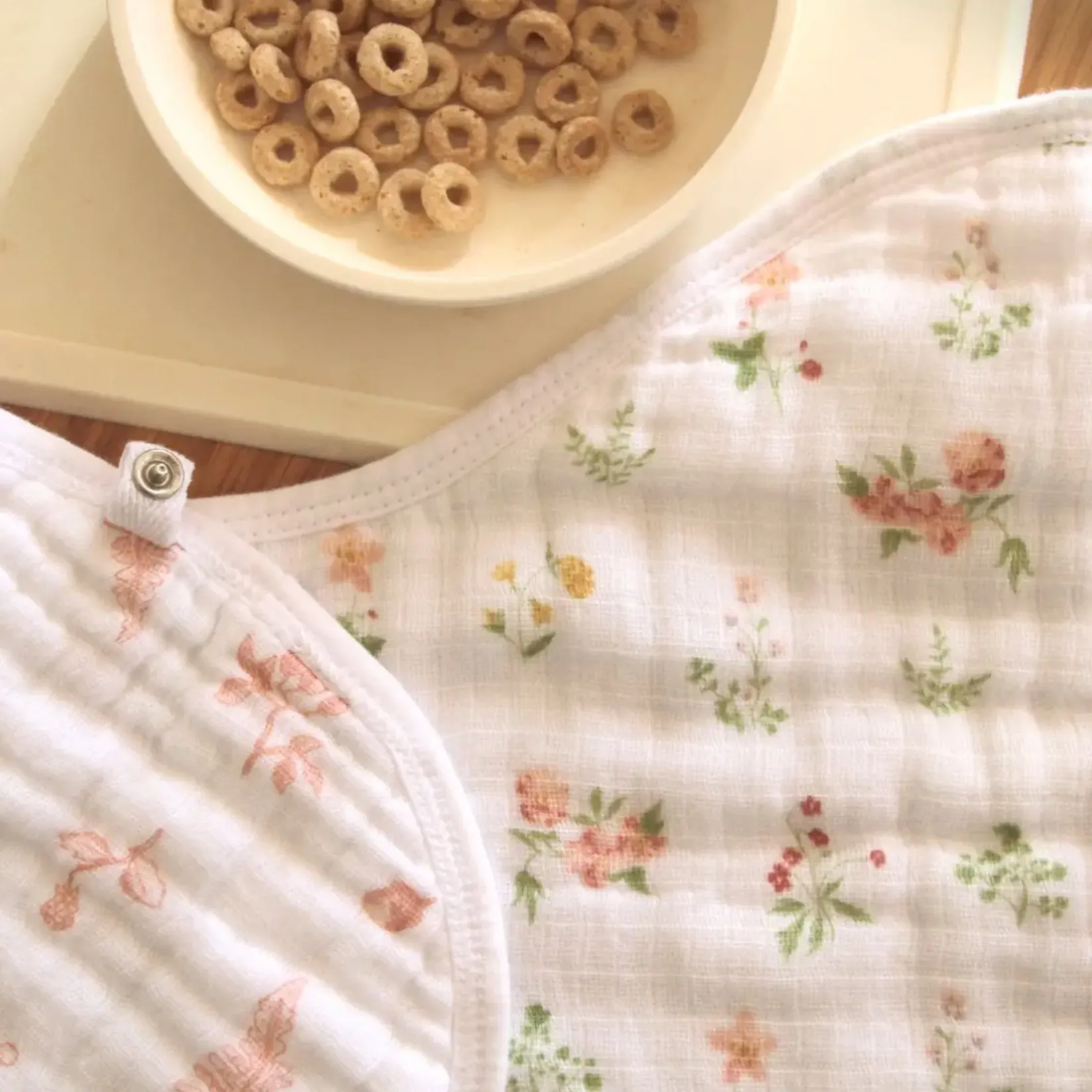New Essentials Cotton Muslin Burpy Bib - Country floral Muslin Products|Nursing Covers