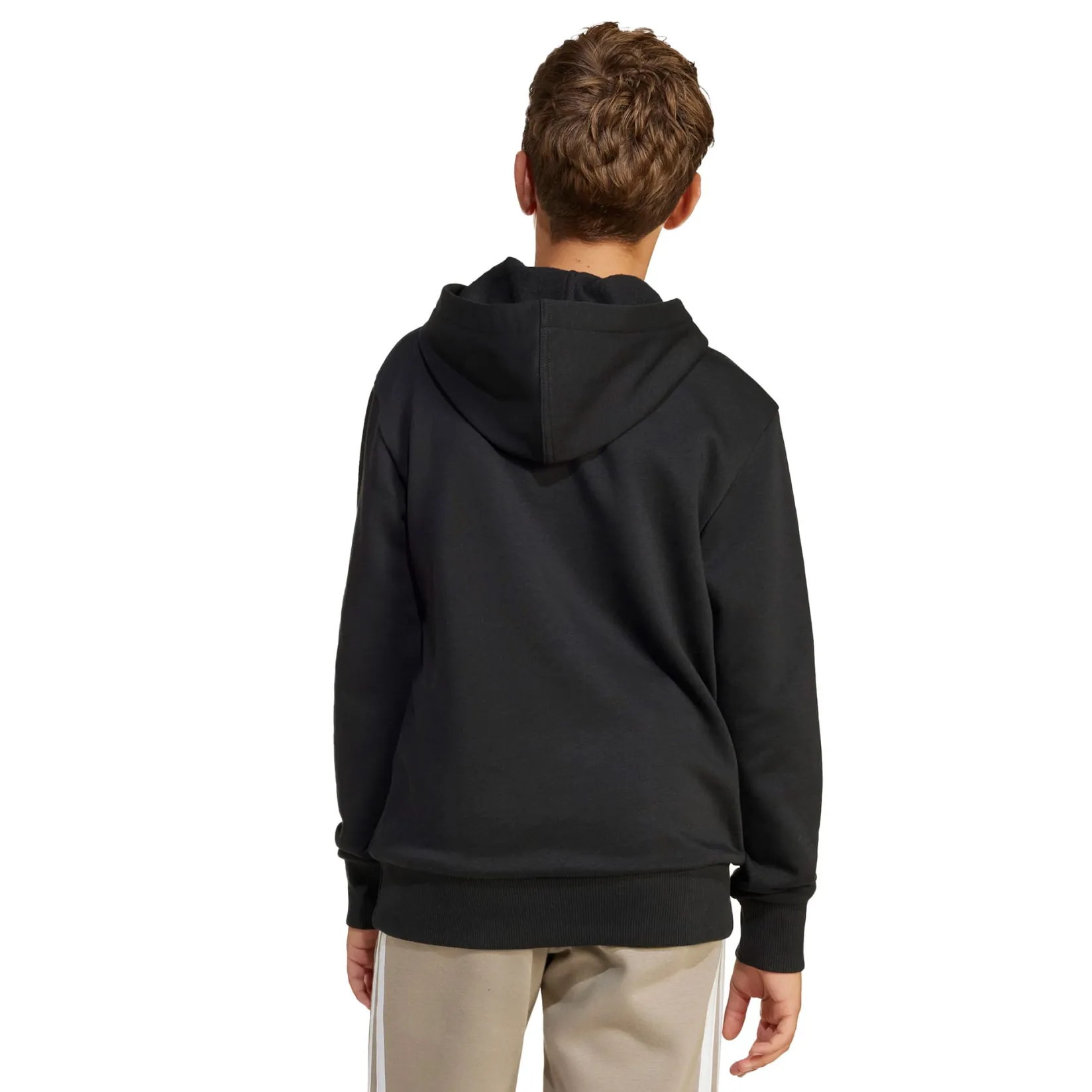 Sportswear|Fleeces And Sweatshirts>Adidas Essentials Hoodie 8-16y Black