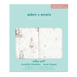 Blankets|Blankets>Aden + Anais Essentials Silky Soft Muslin Swaddles 2 Pack - Nealing nature