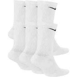 Socks|Underwear & Socks>Nike Everyday (6) Socks Sizes 5-7 White