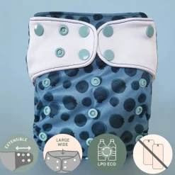 Cloth Diapers|Cloth Diapers>La Petite Ourse Evolution Washable Diaper - Blueberry