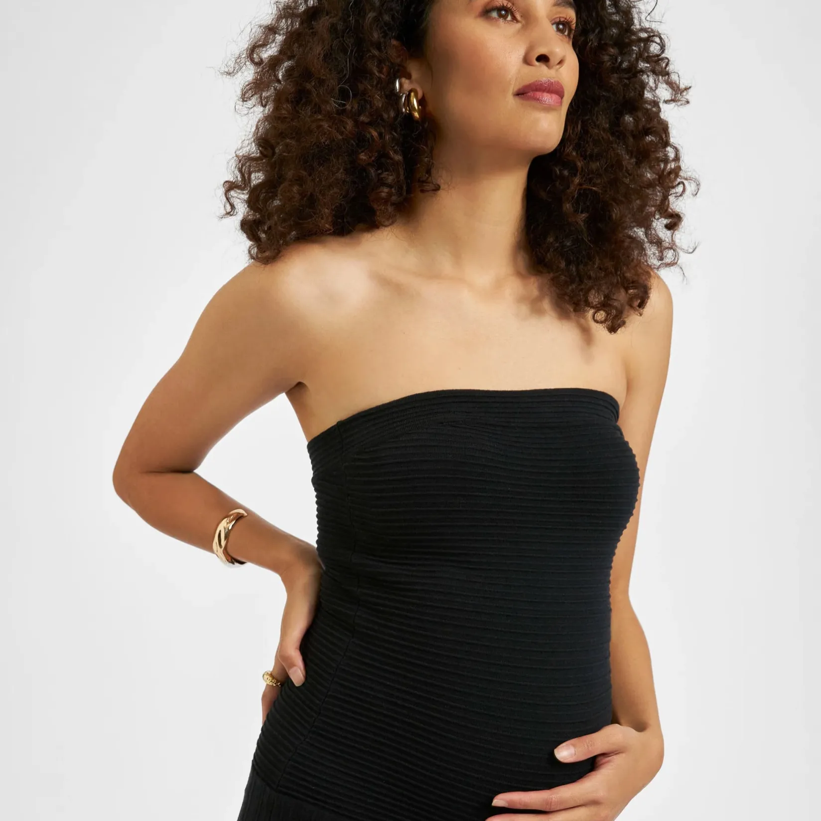 Dresses, Skirts & Jumpsuits>Ripe Faith Knit Dress Black