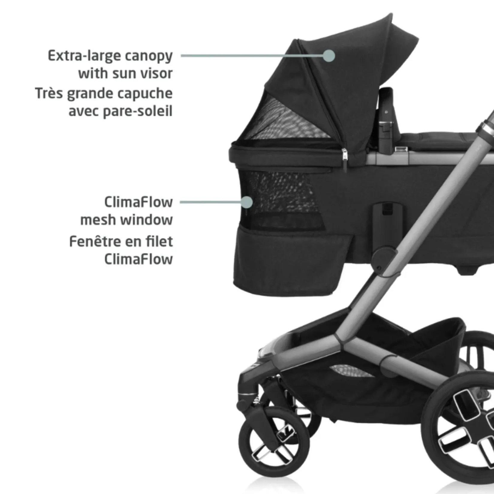 Strollers|Strollers & Trailers>Maxi-cosi Fame Bassinet - Twillic Black