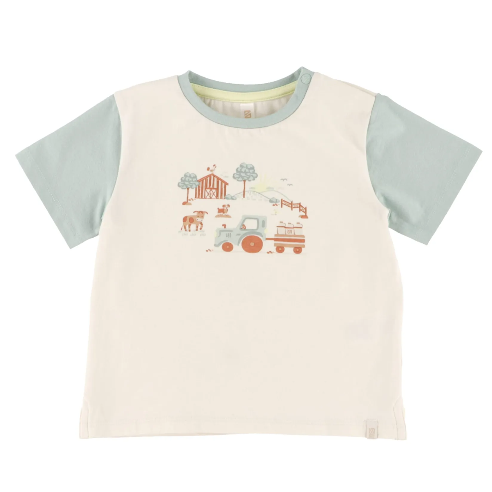 Outfit Sets>Nano Farm Pocket Short Set 6-24m Mint