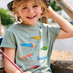 New Fish Hook T-shirt 3-8 Kids/BOY Tops