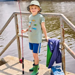 New Fish Hook T-shirt 3-8 Kids/BOY Tops