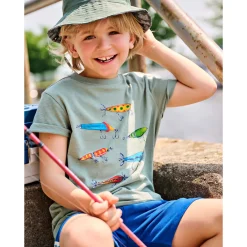 New Fish Hook T-shirt 3-8 Kids/BOY Tops