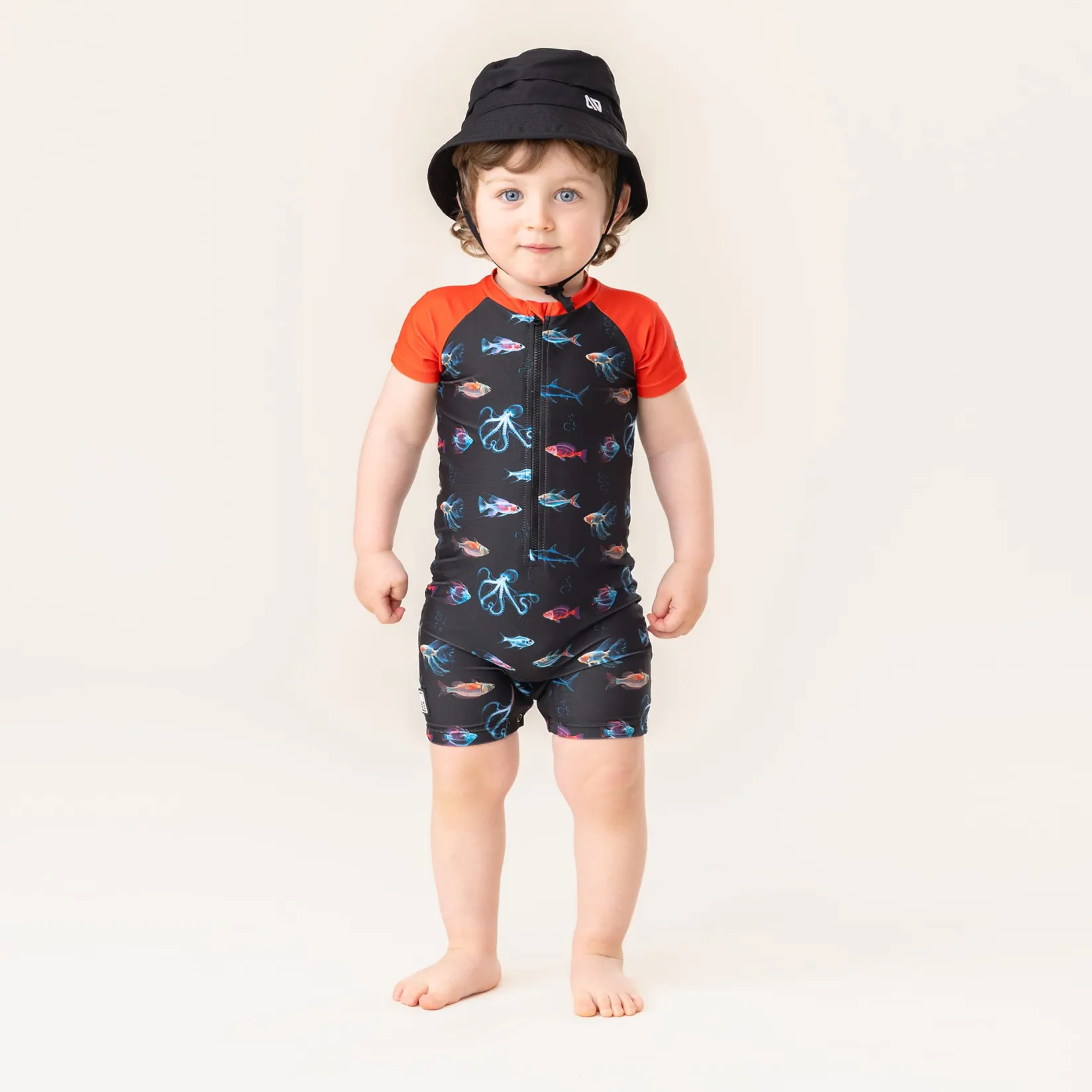 Swimsuits>Nano Fishes Uv Swimsuit 6-24m Black