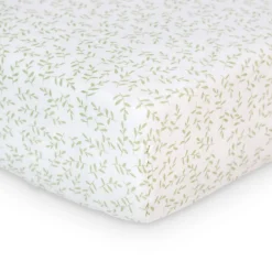 Hot Fitted Crib Sheet - Greenery Kids Sheets|Bedding