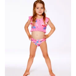 Sale Flamingo Two Piecess Swimsuit 2-6y Kids Swimsuits