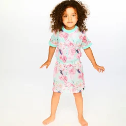 Hot Flamingos Beach Dress 7-12 Kids Swimsuits