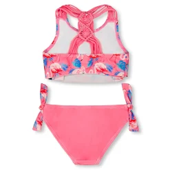 Swimsuits>Deux par Deux FLamingos Two Piecess Swimsuit 2-6y Fuchsia
