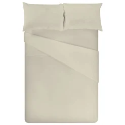 Sheets|Twin Bedding>Jasxtek Flannel Twin Sheet Set Oatmeal