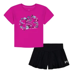 Dresses, Skirts & Outfits>Under Armour Flare Short Set 12-24m Fuchsia