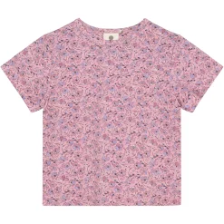 Tops>En Fant Floral Aop T-shirt 3-8 Pink