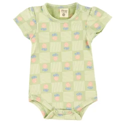 Hot Floral Check Bodysuit 3-24m Tops