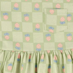 Floral Check Dress 2-8y Kids Dresses & Rompers