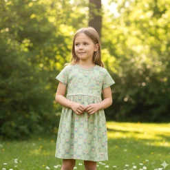 Floral Check Dress 2-8y Kids Dresses & Rompers