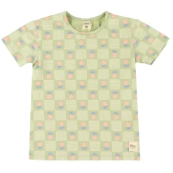 New Floral Check T-shirt 2-8y Kids Tops