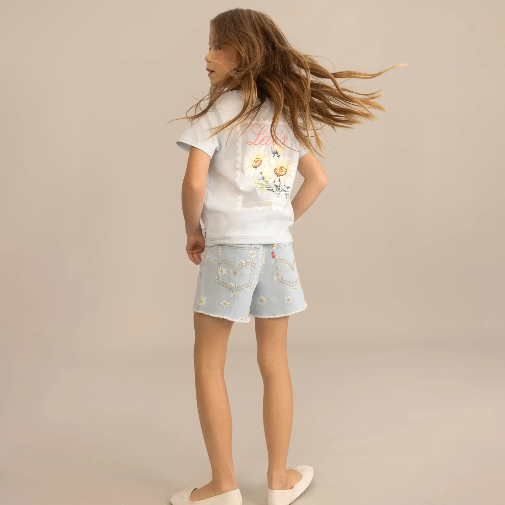 Tops>Levis Floral Stamp T-shirt 7-16y