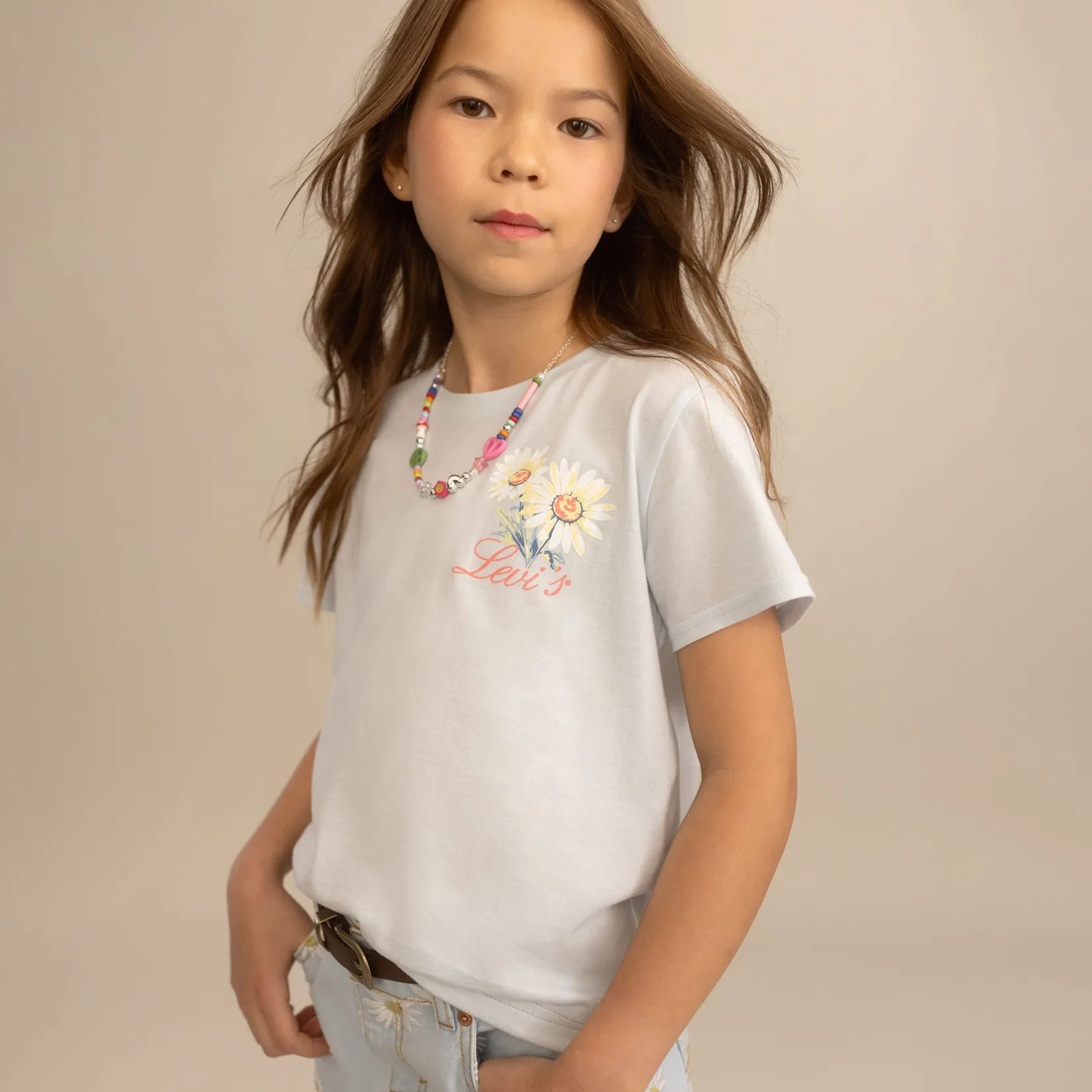 Tops>Levis Floral Stamp T-shirt 7-16y