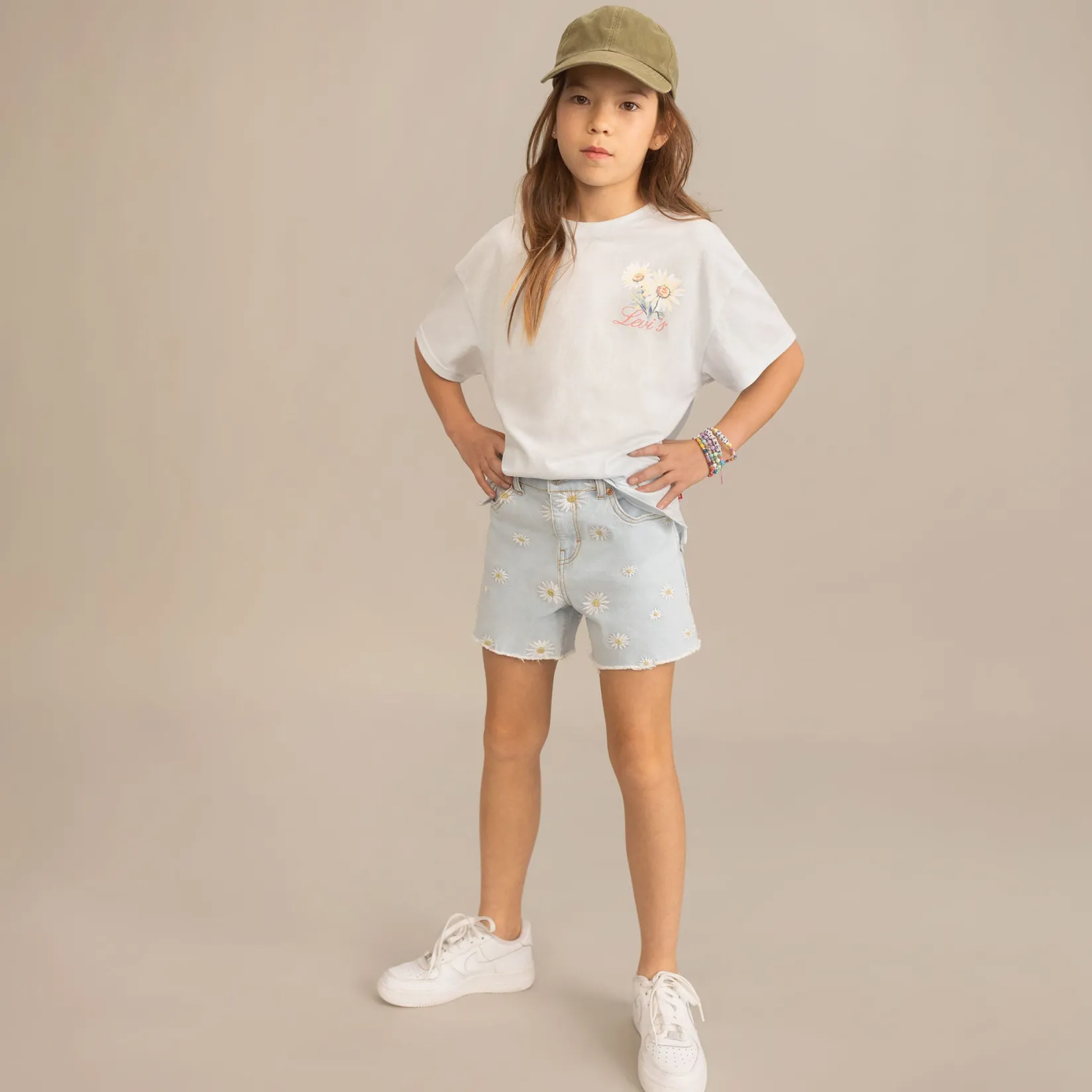 Tops>Levis Floral Stamp T-shirt 7-16y