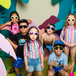 Online Flower AOP UV Swuimsuit 2-10y Kids Swimsuits