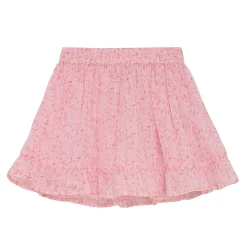 Skirts>Creamie Flower Lurex Skirt 2-6y Pink