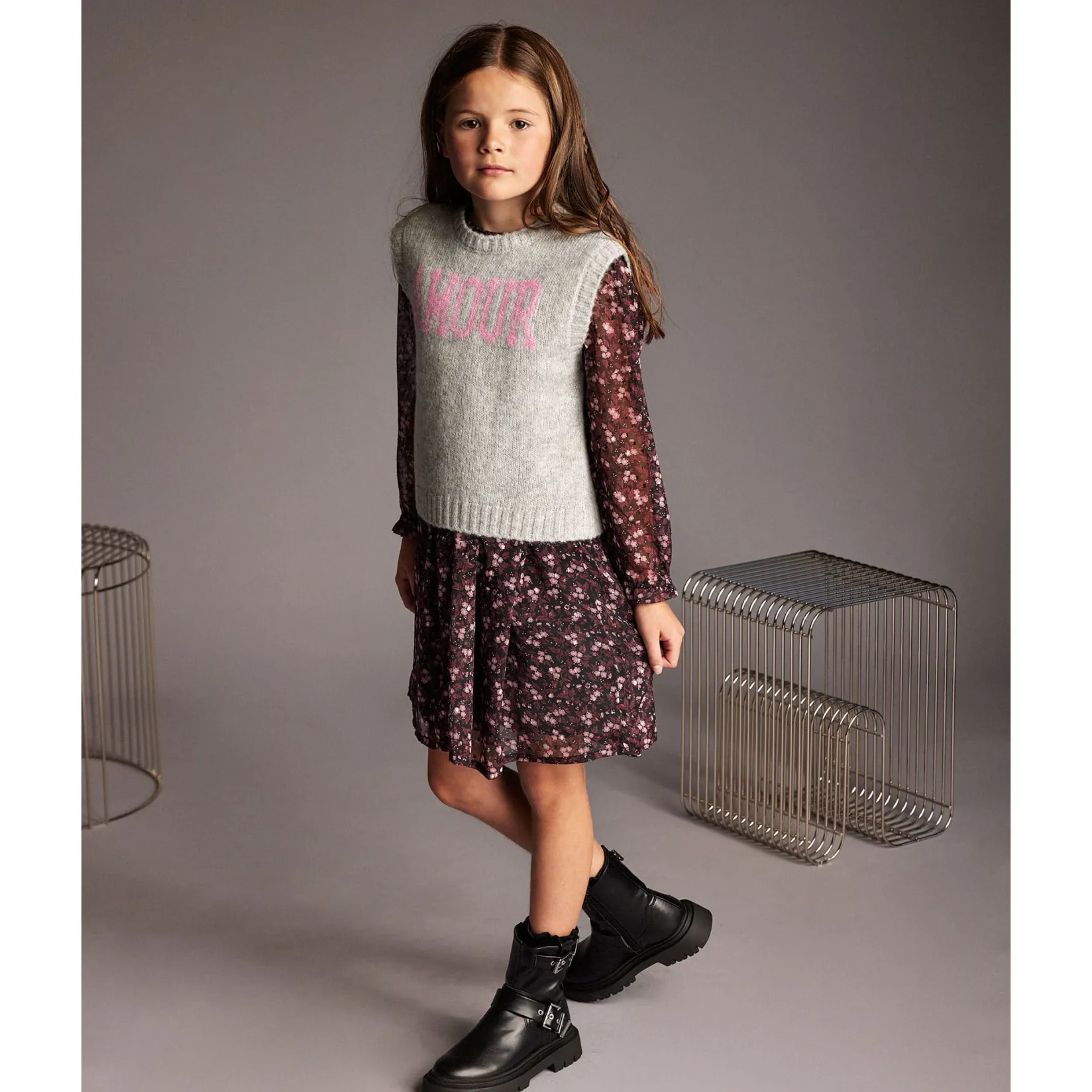 Outlet Flower Print Dress 3-6 Kids Dresses & Rompers