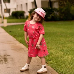 Flower Print Snapback 2-16 Kids Hats & Caps