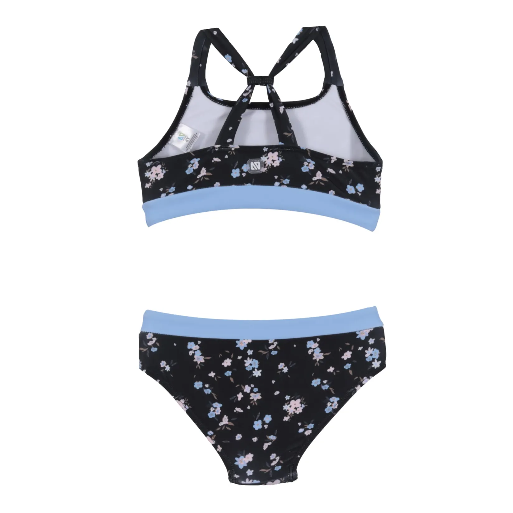 Swimsuits>Nano Flowers Bikini 4-14 Black