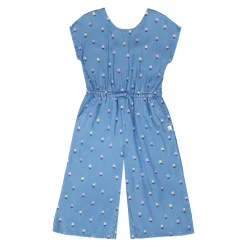 Dresses & Rompers|Rompers & Jumpsuits>Deux par Deux Flowers Essential Jumpsuit 3-6 Blue