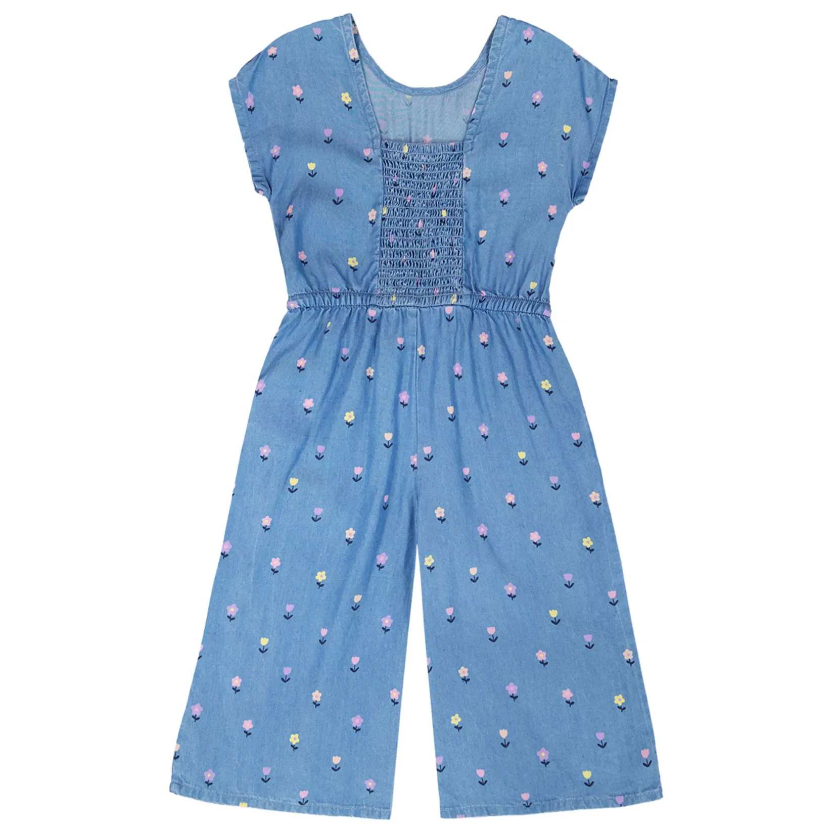 Dresses & Rompers|Rompers & Jumpsuits>Deux par Deux Flowers Essential Jumpsuit 3-6 Blue