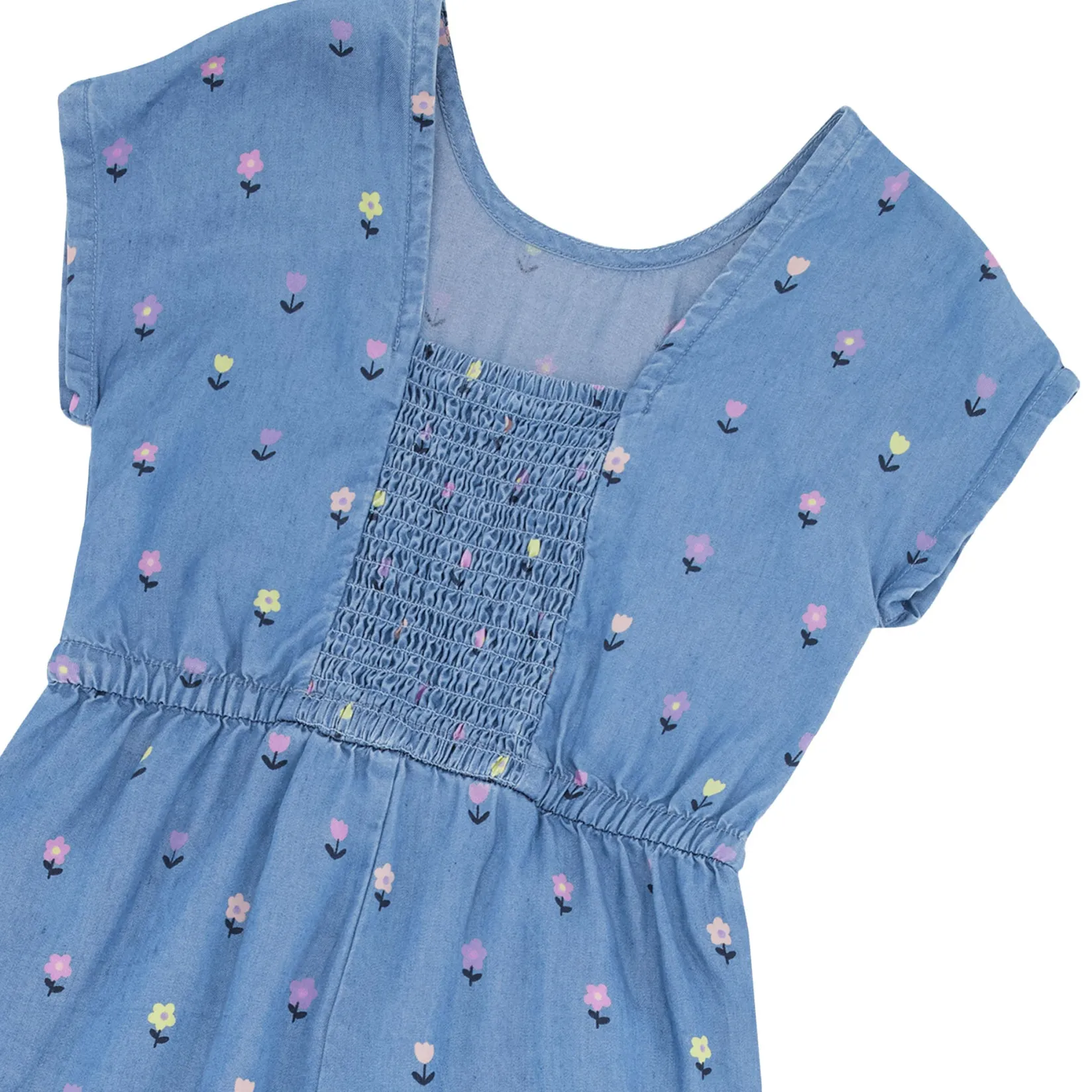 Dresses & Rompers|Rompers & Jumpsuits>Deux par Deux Flowers Essential Jumpsuit 3-6 Blue