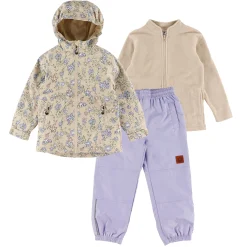 Outerwear>Deer Mountain Flowers 3in1 Set 2-6 Beige