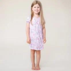 Pajamas & Bathrobes>Nano Flowers Nightgown 2-12 Lilac