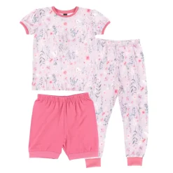 Clearance Flowers 3pc Pajamas 2-12 Kids Pajamas & Bathrobes